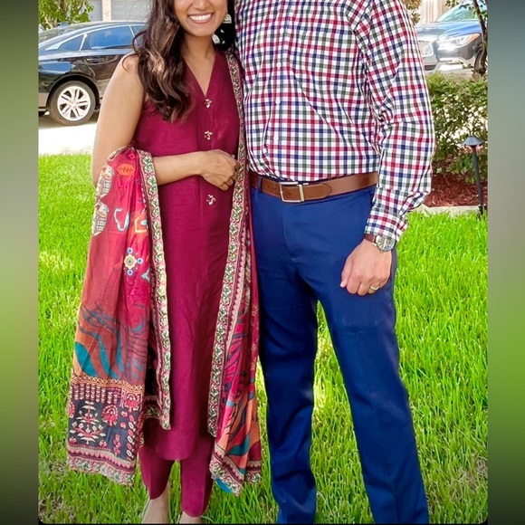 Ammara Khan dupatta and pakistani formal salwar - Picture 2 of 3